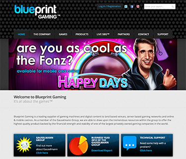 Blueprint Gaming's Website 2011