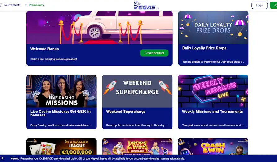Blu Vegas promos Screenshot image #2 for Blu Vegas