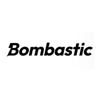 Bombastic white logo