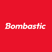 Bombastic casino - logo with red background