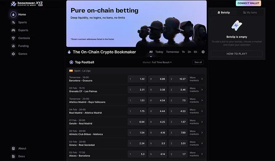 Main screenshot image for Bookmaker Casino