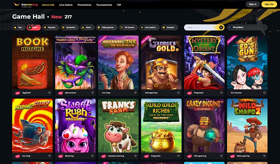 Screenshot image #3 for Boomerang Casino