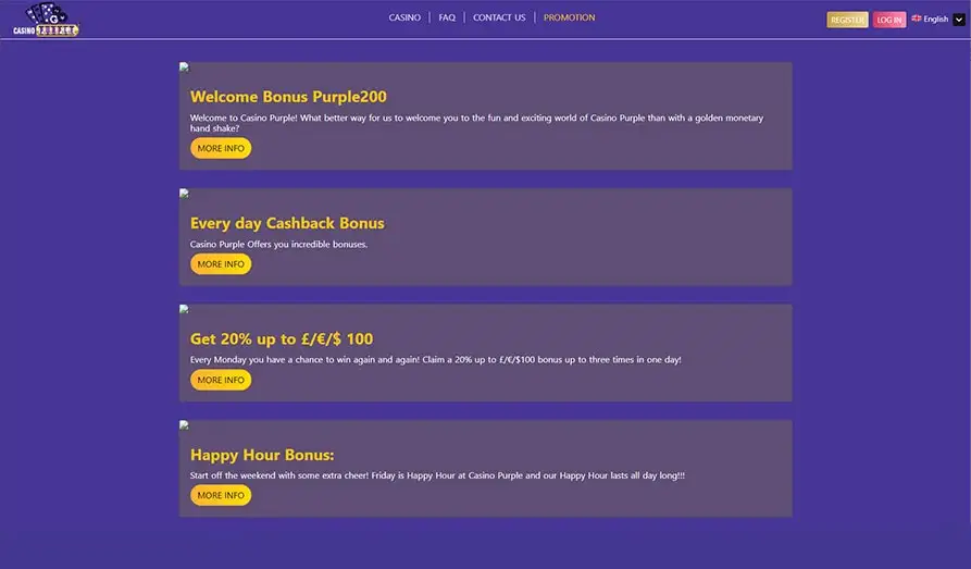 Screenshot image #2 for Casino Purple