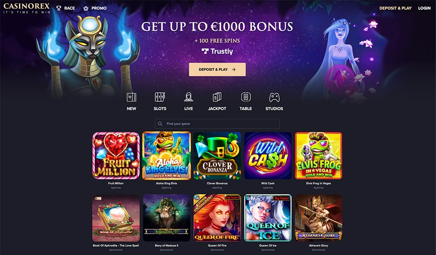 Main screenshot image for Casino Rex