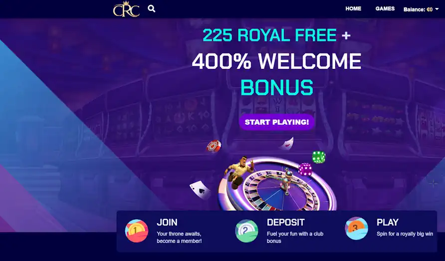 Main screenshot image for Casino Royal Club