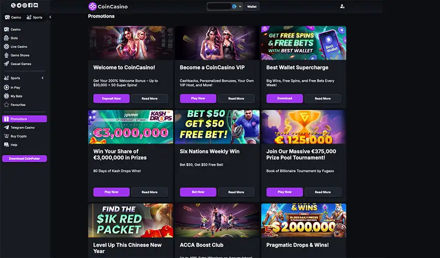 Landscape screenshot image #1 for Coin Casino