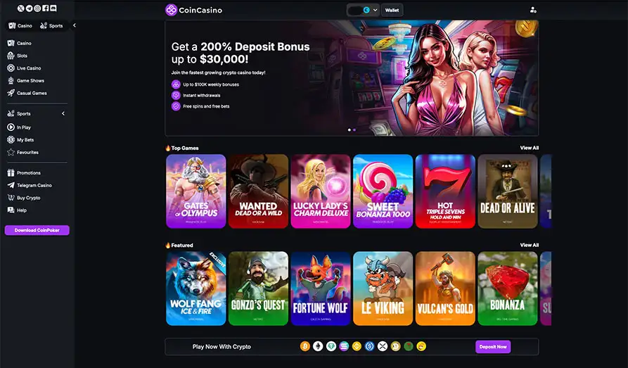 Main screenshot image for Coin Casino