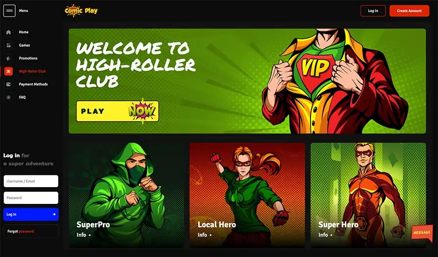 Screenshot image #3 for Comic Play Casino