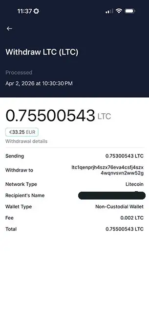 Your Sending Wallet