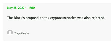 crypto tax rejected in portugal