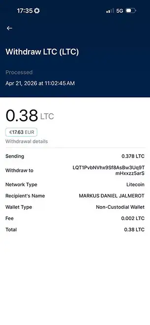 Your Sending Wallet