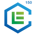 Crypto Lists classic logo with number 150