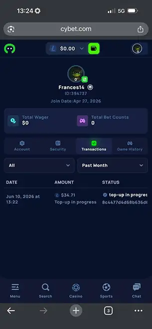 Transaction History