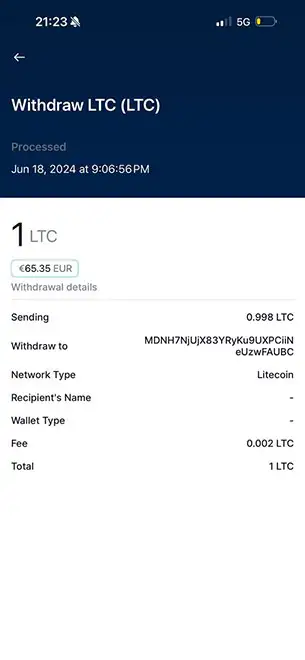 Your Sending Wallet