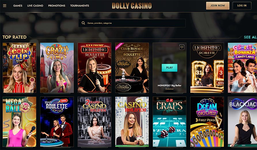 Landscape screenshot image #1 for Dolly Casino
