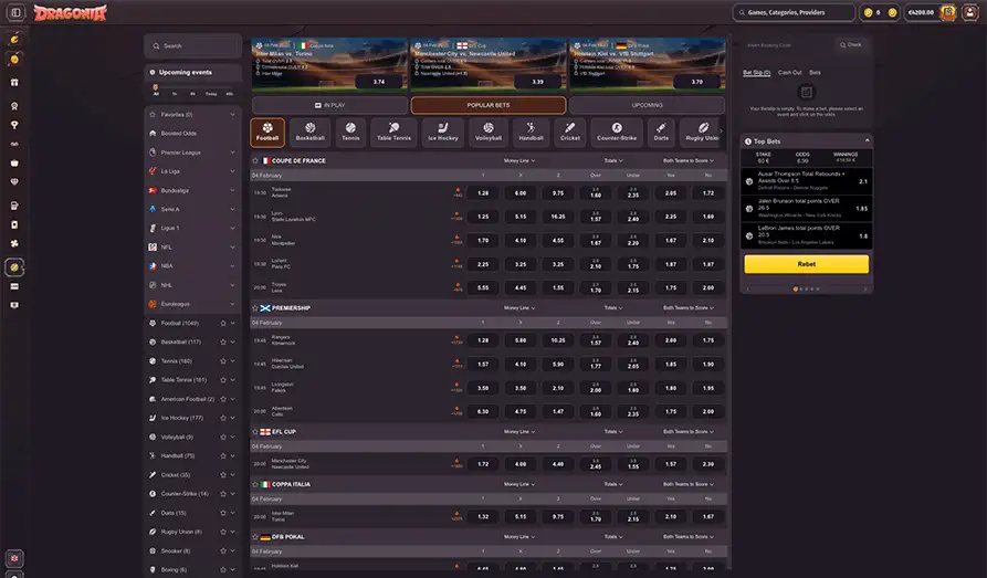 Dragonia Sportsbetting Landscape screenshot image #1 for Dragonia Casino