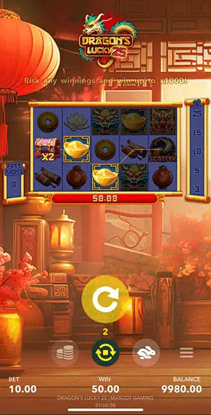 Dragon's Lucky 25 mobile screenshot #1