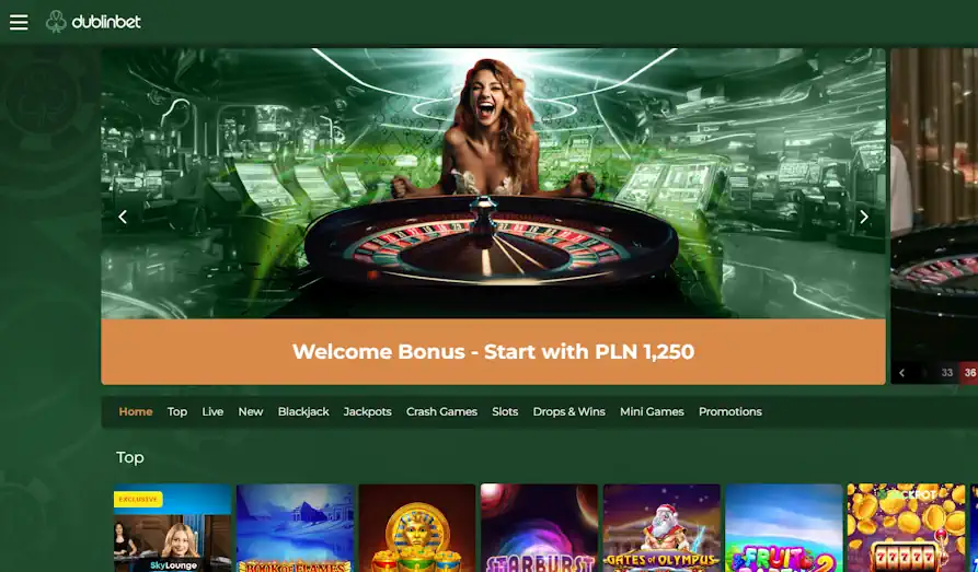 Main screenshot image for Dublin Bet Casino