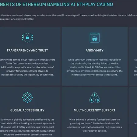 ETH Play: A Brand New Trusted Crypto Casino