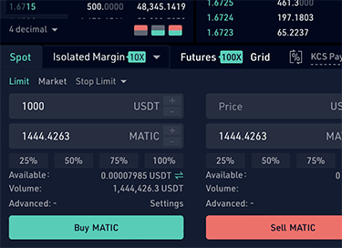 Example of a crypto exchange