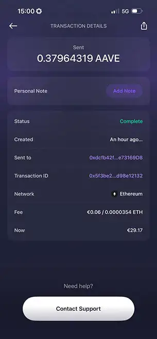 Your Sending Wallet