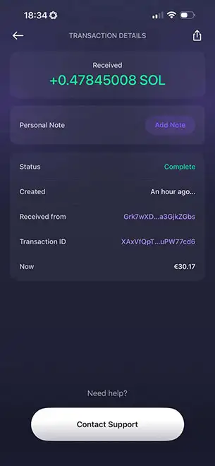 Your Withdrawal Received