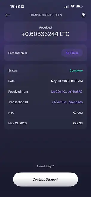 Your Withdrawal Received