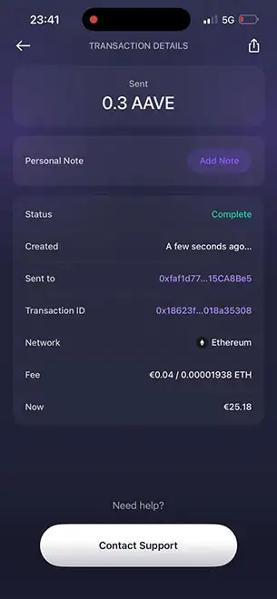 Your Sending Wallet