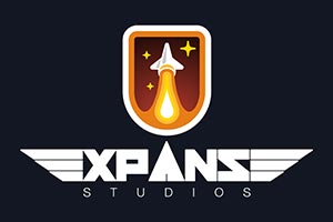 Expanse Studios - Blue Background Logo