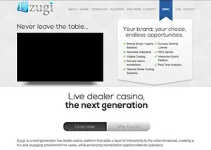 Ezugi's website in 2013