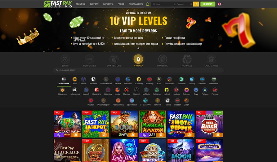 Main screenshot image for Fast Pay Casino