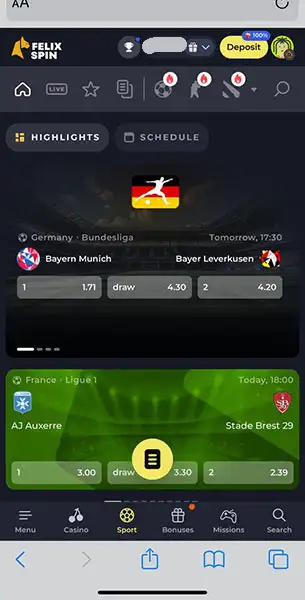 Felix Spin mobile screenshot #3 Mobile Screenshot image #3 for Felix Spin