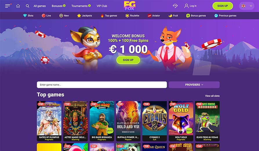 Main screenshot image for FG Fox Casino