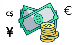 Examples of Fiat money such as EUR and Yen