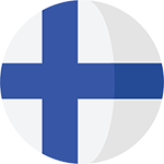 Finland round flag