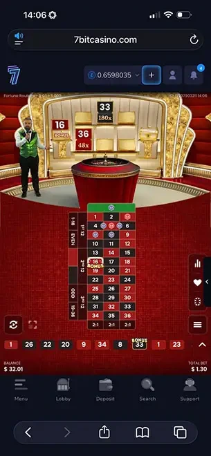 Fortune Roulette mobile screenshot #1