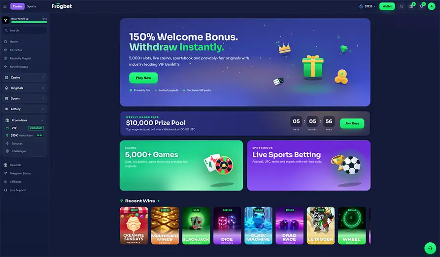 Read review of Frog Bet