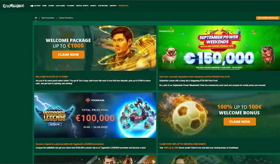 Screenshot image #3 for Gomblingo Casino