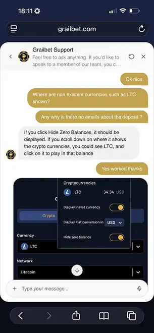 Support reply that solved the issue