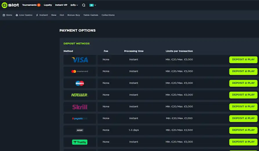 - Landscape screenshot image #1 for Gslot