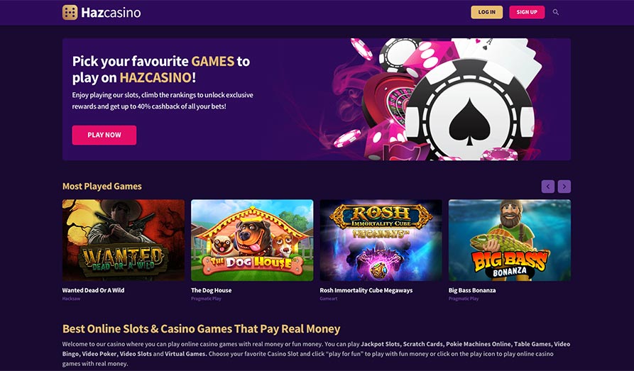 Screenshot image #1 for Haz Casino