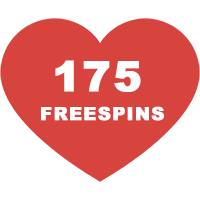 Valentine's Day heart with free game spins