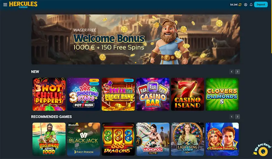 Main screenshot image for Hercules Casino