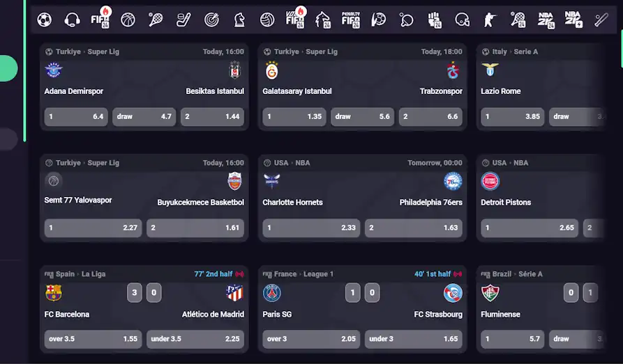 Hiperwin sports betting Screenshot image #3 for Hiper Win Casino