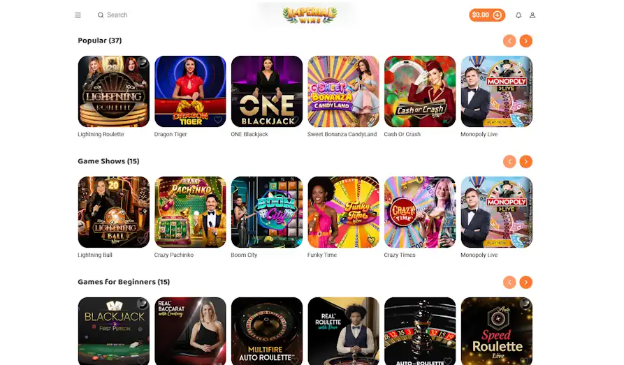 Imperial Wins live casino Screenshot image #3 for Imperial Wins