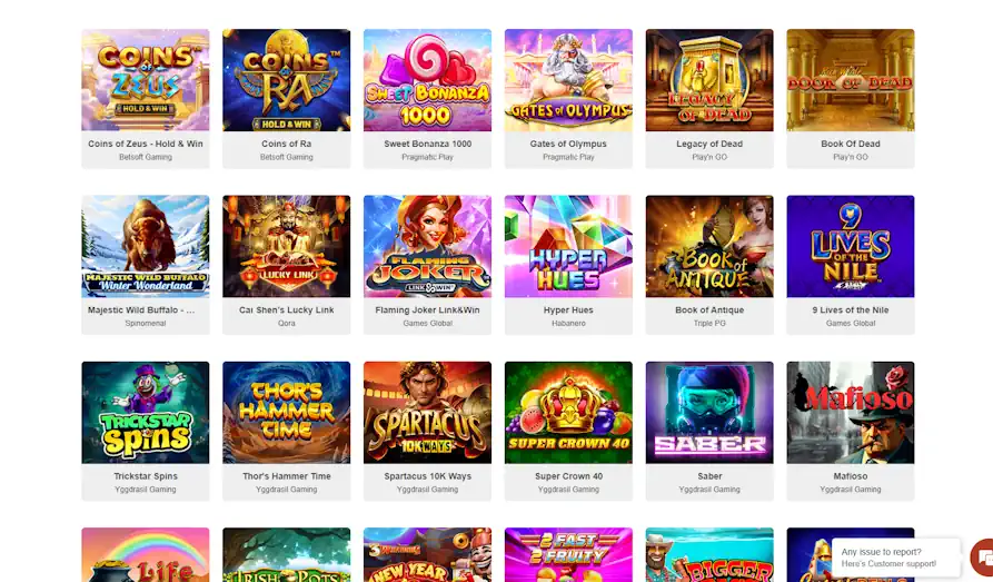 Impressario Casino slots Landscape screenshot image #1 for Impressario Casino