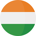 Round Indian flag