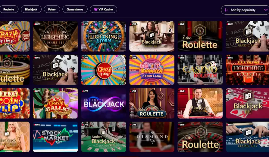 Irwin live Landscape screenshot image #1 for Irwin Casino
