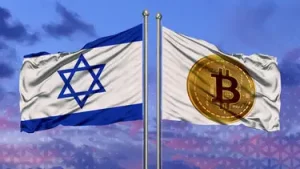 Israels flag and the Bitcoin flag - CryptoLists.com Israeli Flag and the Bitcoin flag