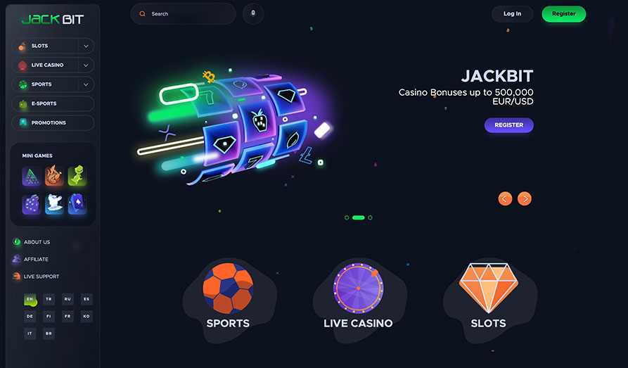 Screenshot image #1 for Jackbit Casino